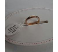 UNOAERRE ANELLO FEDE NUZIALE 5gr ORO BICOLORE BIANCO GIALLO 750 18kt MATRIMONIO