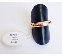 UNOAERRE ANELLO FEDE NUZIALE CLASSICA 4gr ORO GIALLO MATRIMONIO INCISIONE GRATIS