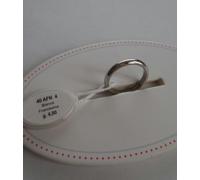 UNOAERRE ANELLO FEDE VERA NUZIALE FRANCESINA 4gr ORO BIANCO 750 18KT MATRIMONIO