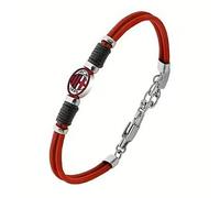 UNOAERRE LOWELL Bracciale Uomo in Acciaio Inossidabile, B-MB021KCR, Rosso