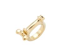 UNOde50 anello da donna, oro 18 carati, misura 12, 16.51 mm, lega di metallo, gioielli fatti a mano