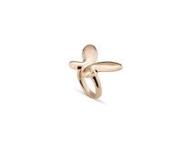 UNOde50 Anello in lega di metallo, placcato in oro 18 carati, design a grande farfalla, Gioielli fatti a mano