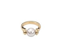 UNOde50 Anello placcato in oro 18 carati, Forma quadrata, Gioielli fatti a mano, Design geometrico