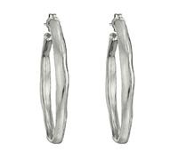 UNOde50 orecchini a cerchio aperto placcati in argento Sterling con chiusura a dado