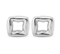 UNOde50 Orecchini a perno in lega di metallo, placcati in argento sterling, design artigianale, maglie piccole