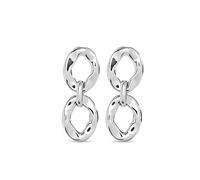 UNOde50 Orecchini in argento Sterling, Links originali, Gioielli fatti a mano, Design creativo, Scatola con lucchetto rosso