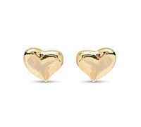 UNOde50 orecchini medi a forma di cuore, placcati in oro 18 carati, in lega di metallo