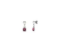 UNOde50 Orecchini placcati in argento Sterling con ciondolo in cristallo rosa