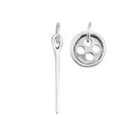UNOde50 Uno dei 50 orecchini in lega di metallo placcato in argento Sterling.