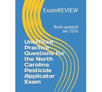 Unofficial Practice Questions for the North Carolina Pesticide Applicator Exam