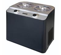 Unold Doppio Gelatiera compressore 2,4 L 250 W Nero, Acciaio satinato