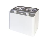 Unold Doppio Gelatiera compressore 2,4 L 250 W Acciaio satinato, Bianco