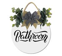 Unoopler Geroclonup - Targa in legno rustica, rotonda, per porta d'ingresso e portico anteriore, regalo per tutte le stagioni, 30 cm