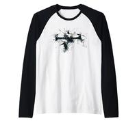 Un'opera d'arte di drone da corsa Maglia con Maniche Raglan