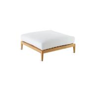 Unopiù Base pouf SYNTHESIS in teak e fibra sintetica WaProLace - Con o senza cuscino - IN PROMOZIONE FINO AL 29/06