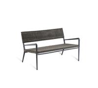 Unopiù Divano 2 posti EXPERIENCE con struttura in alluminio e seduta in WaProLace antique brown - IN PROMOZIONE FINO AL 20/07