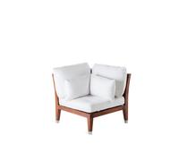 Unopiù Modulo angolo C'EST LA VIE in mogano - Con cuscini