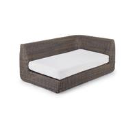 Unopiù Modulo finale sinistro AGORÀ in fibra sintetica WaProLace - Con cuscino di seduta