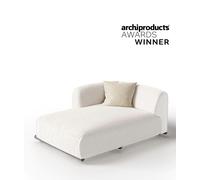 Unopiù Modulo lounge destro DAVOS con struttura in alluminio e cuscineria in tessuto - PROMOZIONE VALIDA FINO AL 11/05
