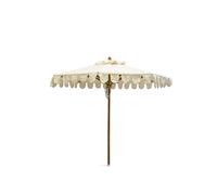 Unopiù Ombrellone RIVIERA in legno con telo in tessuto acrilico da Ø250 cm - Con piastra di base