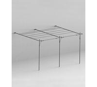 Unopiù Pergola addossata piana SOLAIRE da 376x220/320 cm