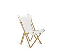 Unopiù Poltroncina pieghevole EMY con struttura in teak e telo in cotone
