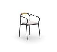 Unopiù Sedia impilabile SALÒ in alluminio - Con cuscino di seduta