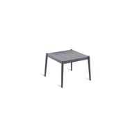 Unopiù Tavolino fisso LUCE in alluminio con piano a scelta da 56x56 cm
