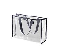 UnoSheng Borsa da nuoto portatile Borsa cosmetica Borsa multifunzionale Trasparente Borsa da bagno Grande Capacità Borsa da spiaggia Borsa da campeggio, Marina Militare, Taglia unica