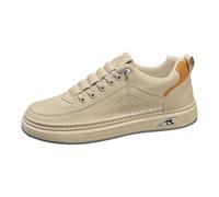 UnoSheng Scarpe da mountain bike da uomo Flat Pedal Spring Summer and Autumn New Models Lightweight Breathable and Comfortable Shallow Mouth Sports Shoes Casual Shoes Scarpe da uomo 483/4, beige., 42