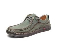 UnoSheng Scarpe da uomo Business Winter Shoes | Extra Comfortable | Durability | Premium Quality Scarpe da corsa uomo, verde, 44 EU