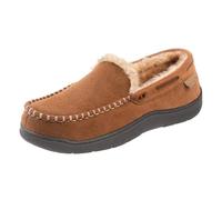 UnoSheng Scarpe da uomo nere Daran Home Shoes Indoor and Outdoor Plush Slip On Warm Loafers Scarpe Uomo Nero, cachi, 46 EU