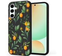 Unov Custodia compatibile con Galaxy S24 FE (2024) 5G Custodia con design morbido TPU assorbimento degli urti sottile motivo goffrato protettivo (aromi di agrumi)