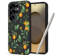 Unov Custodia compatibile con Galaxy S25 Ultra (2025) 5G Custodia con design morbido TPU assorbimento degli urti sottile motivo goffrato protettivo (aromi di agrumi)