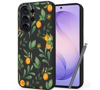 Unov Custodia compatibile con Galaxy S26 Ultra 5G con Agrumi Arancione Motivo in rilievo Design Sottile Protettiva Morbida TPU Bumper Back Cover