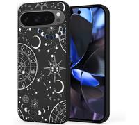 Unov Custodia compatibile con Pixel 9 Pixel 9 Pro 5G con Zodiac Galaxy Universe Motivo in rilievo Design Sottile Protettivo Morbido TPU Bumper Back Cover
