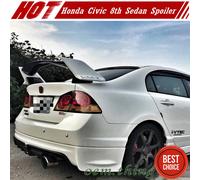 Unpainted Fit FOR HONDA Civic 8th Sedan R Style Trunk Spoiler 2008-2011