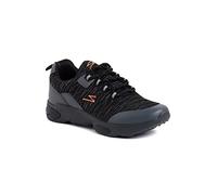 UNPAR by SG Booster Mens Running Shoes (Black, EU 43/UK 9/US 9.5) | Lightweight | Eva Outsole with Mesh & Knitted Upper | Ideal for Trail Run, Fitness & Training, Jogging, Regular & Fashion Wear