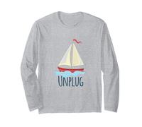 Unplug Barca a vela Barca a vela Ocean Lake ama navigare Maglia a Manica
