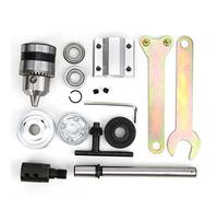 Unpowered Mandrino Montaggio Fai Te Lavorazione del Legno Taglio Macinazione Tavolo Trapano Accessorio B12 Trapano Mandrino Con Doppio Flangia Cuscinetti