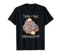 Unproducktive Duck in The Bed Funny Lazy Pun Sleep Maglietta