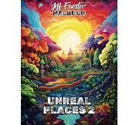 UNREAL PLACES 2: 50 Fantastische Welten zum Ausmalen - Kreatives Malbuch für Erwachsene & Kinder mit magischen Landschaften, mystischen Orten & surrealen Szenerien