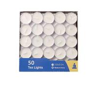 Unscented Tealight Candles - 50 Pack Small Wax Tea Lights for Home Decor