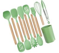 Unseamed Designs - Set di spatole in silicone, struttura robusta, facile da pulire, per pentole antiaderenti, compatibilità con utensili da cucina, per cuochi casalinghi, chef, senza tossine, robusta