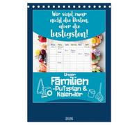 Unser Familien-Putzplan & Kalender 2026 (Tischkalender 2026 DIN A5 hoch), CALVENDO Monatskalender: Kalender und Putzplan in einem - Design "Naschkatzen". Perfekt für Familien