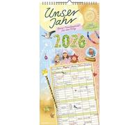Unser Jahr - Unser Familienplaner für den Alltag 2026 - Familien-Timer - Termin-Planer - Kinder-Kalender - Familien-Kalender - 22x45