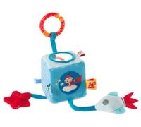 Unser Sandmännchen 658271 Activity - Peluche a forma di cubo blu, 64 g