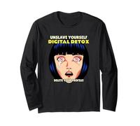 Unslave Yourself Digital Detox Elimina Il Tuo Profilo (Grafico) Maglia a Manica