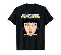 Unslave Yourself Digital Detox Elimina Il Tuo Profilo (Grafico) Maglietta