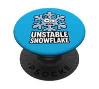 Unstable Snowflake Inverno Ansia Depressione Divertente Natale PopSockets PopGrip Adesivo